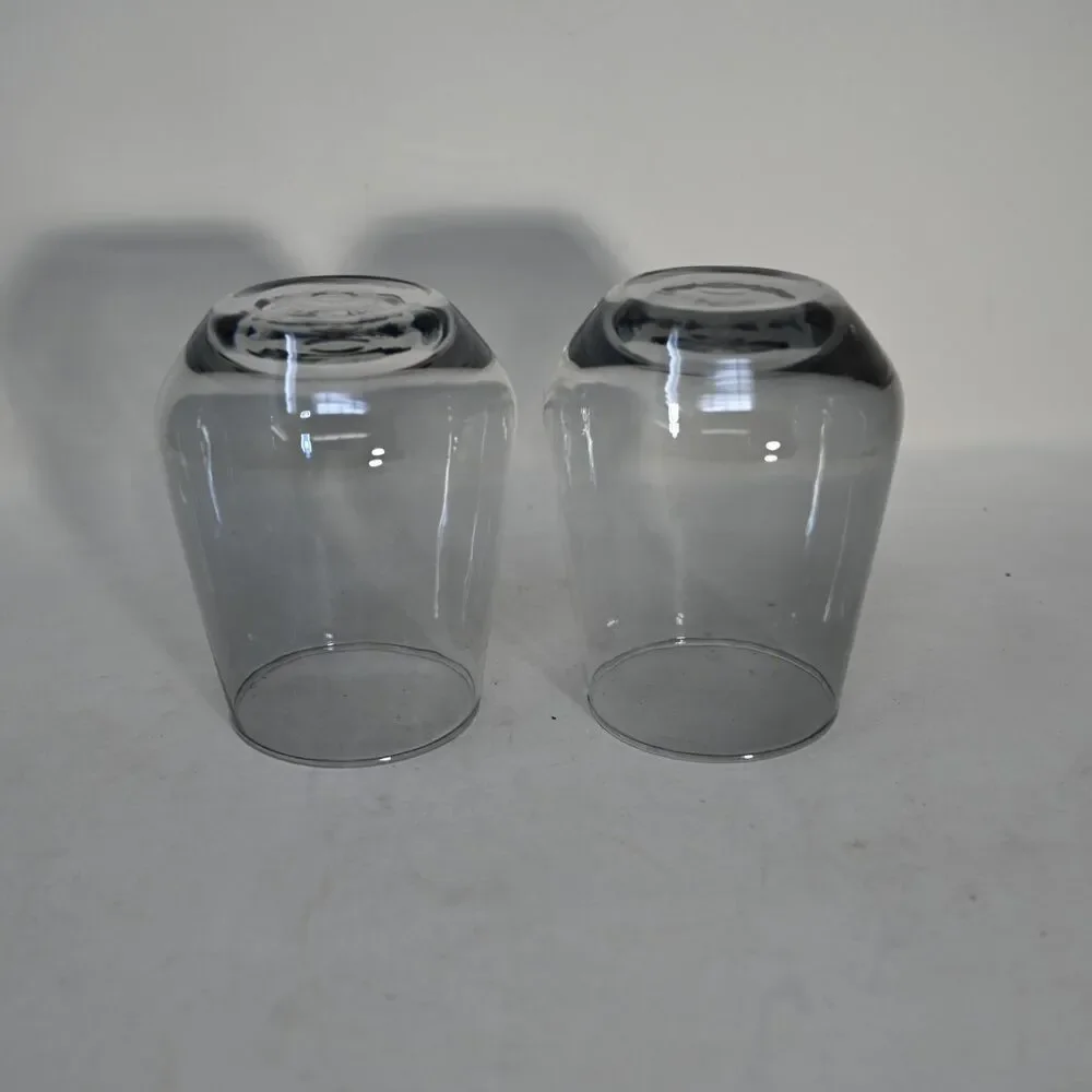 IKEA IVRIG Gray Stemless Drinking Glasses Smoke Tumbler Set of 2